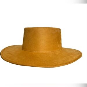 Stylish Mustard Wide Brim Hat